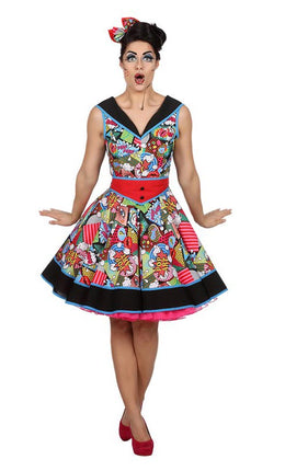 Wilbers & Wilbers Dames Pop-Art Jurkje