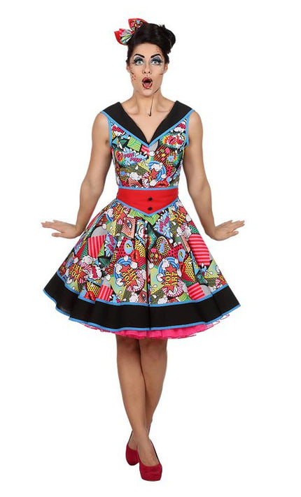 Wilbers & Wilbers Dames Pop-Art Jurkje