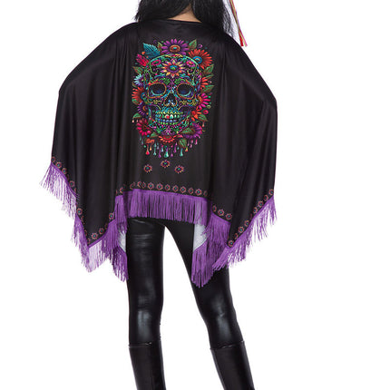 Wilbers & Wilbers Day Of The Dead Poncho Dames