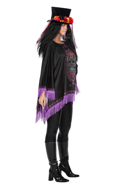 Wilbers & Wilbers Day Of The Dead Poncho Dames