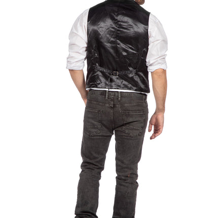 Wilbers & Wilbers Deluxe Gilet Pailletten Zilver Heren