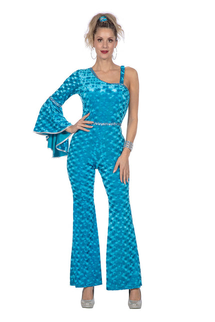 Wilbers & Wilbers Disco Catsuit Velvet Aqua