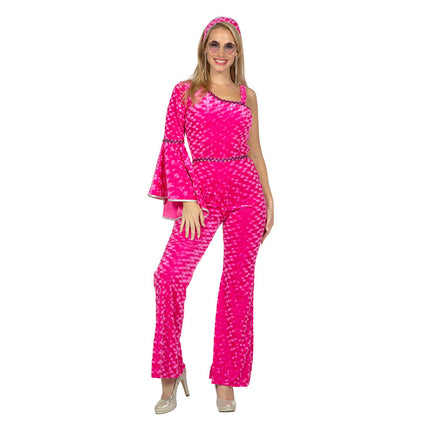 Wilbers & Wilbers Disco Catsuit Velvet Pink