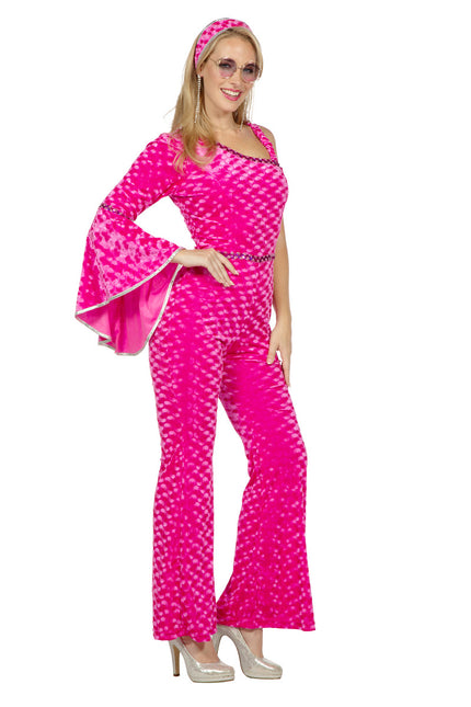 Wilbers & Wilbers Disco Catsuit Velvet Pink