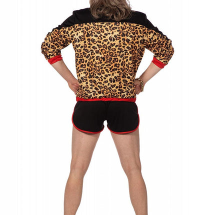 Wilbers & Wilbers Disco Luipaard 80's Trainingspak Set Heren