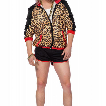 Wilbers & Wilbers Disco Luipaard 80's Trainingspak Set Heren