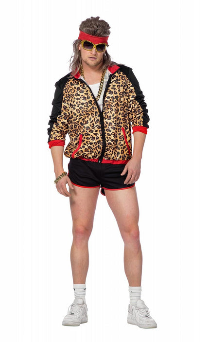 Wilbers & Wilbers Disco Luipaard 80's Trainingspak Set Heren