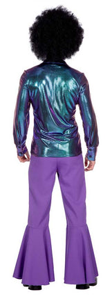 Wilbers & Wilbers Disco Shirt Paars/Blauw Heren