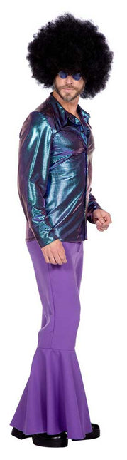 Wilbers & Wilbers Disco Shirt Paars/Blauw Heren
