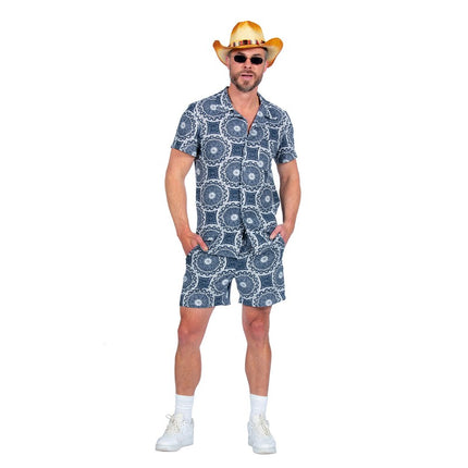 Wilbers & Wilbers Duo Set Festival Cirkel Marine Blauw Man