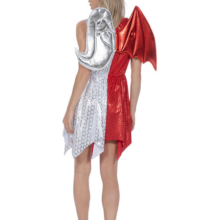 Wilbers & Wilbers Engel Duivel Jurkje Met Vleugels En Tiara Dames