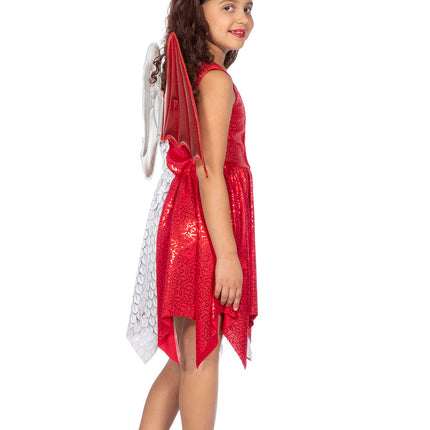 Wilbers & Wilbers Engel Duivel Jurkje Met Vleugels En Tiara Kinderen