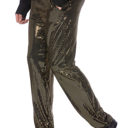 Wilbers & Wilbers Glitter Wave Broek Goud Heren