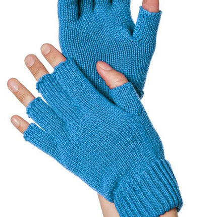 Wilbers & Wilbers Handschoenen Gebreid Vingerloos Aqua