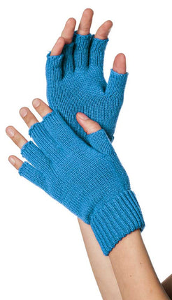 Wilbers & Wilbers Handschoenen Gebreid Vingerloos Aqua