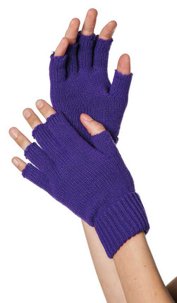 Wilbers & Wilbers Handschoenen Gebreid Vingerloos Paars