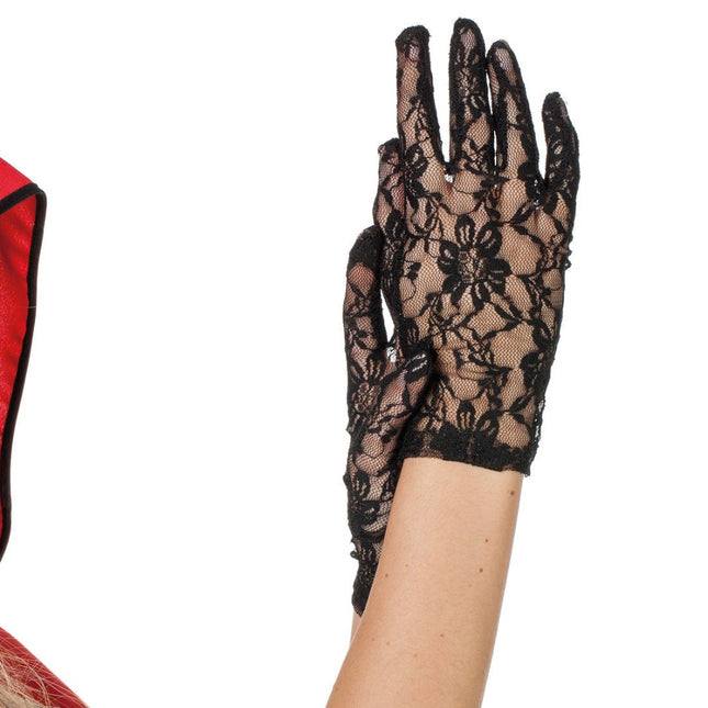 Wilbers & Wilbers Handschoenen Kant Kort Zwart