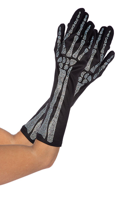 Wilbers & Wilbers Handschoenen Skelet Strass