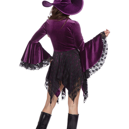 Wilbers & Wilbers Heksenjurk Velvet Paars Dames