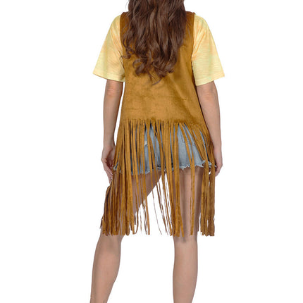 Wilbers & Wilbers Hippie Vest Lang Met Franjes Dames