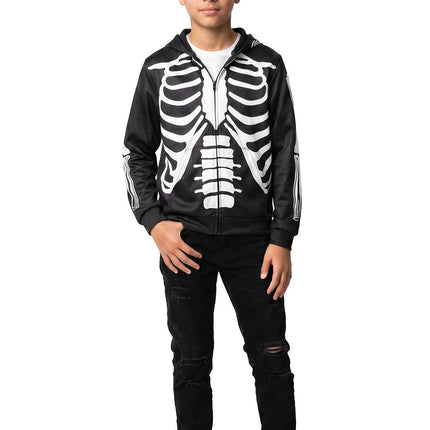 Wilbers & Wilbers Hoodie Met Rits Skelet