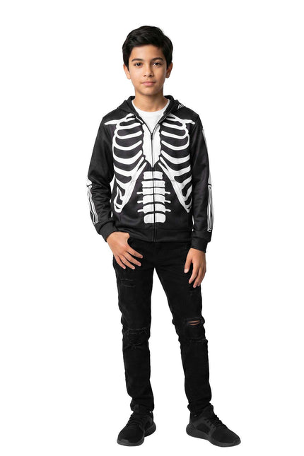 Wilbers & Wilbers Hoodie Met Rits Skelet