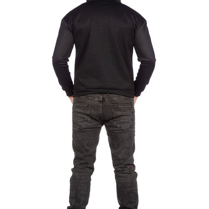 Wilbers & Wilbers Hoodie Met Rits Skelet Strass Stenen Unisex