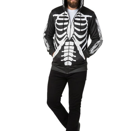 Wilbers & Wilbers Hoodie Met Rits Skelet Unisex