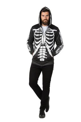 Wilbers & Wilbers Hoodie Met Rits Skelet Unisex
