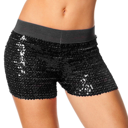 Wilbers & Wilbers Hotpants pailletten zwart