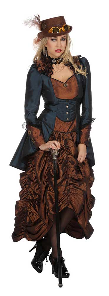 Wilbers & Wilbers Jurk Steampunk Blauw