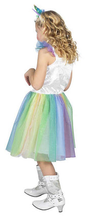 Wilbers & Wilbers Jurk Unicorn Regenboog