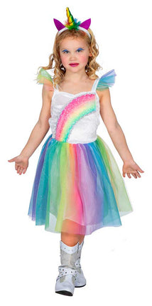 Wilbers & Wilbers Jurk Unicorn Regenboog