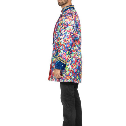 Wilbers & Wilbers Luxe Carnavalsjas Abstract Cobalt Heren