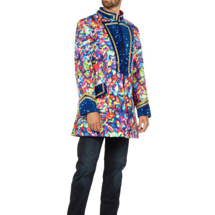 Wilbers & Wilbers Luxe Carnavalsjas Abstract Cobalt Heren