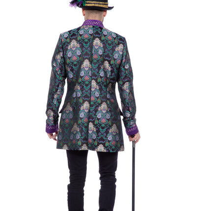 Wilbers & Wilbers Luxe carnavalsjas heren groen/paars