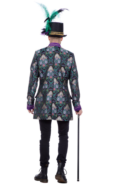 Wilbers & Wilbers Luxe carnavalsjas heren groen/paars