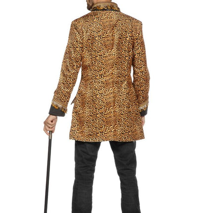 Wilbers & Wilbers Luxe Carnavalsjas Luipaard Met Veren Heren