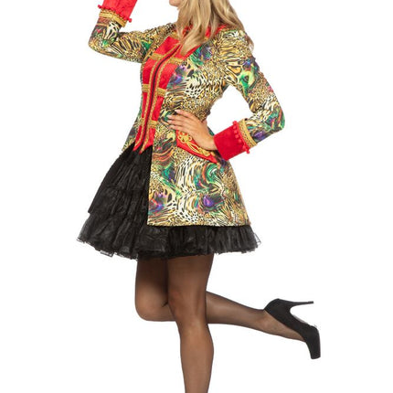 Wilbers & Wilbers Luxe carnavalsjas Luipaard Rood Dames
