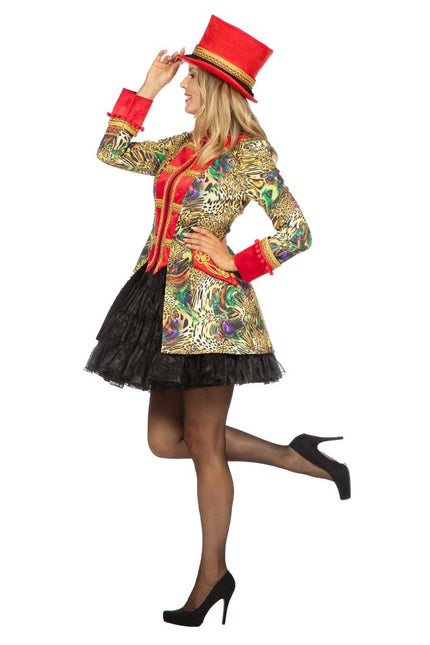 Wilbers & Wilbers Luxe carnavalsjas Luipaard Rood Dames