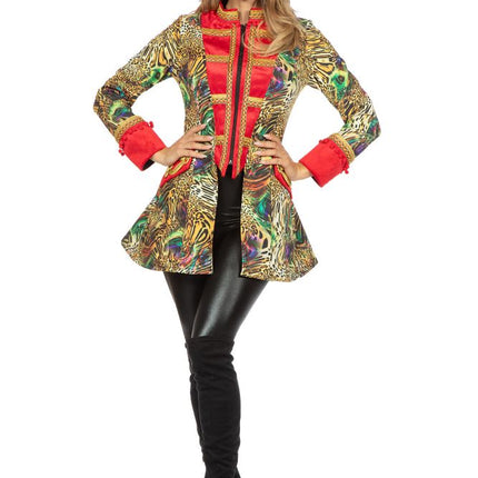 Wilbers & Wilbers Luxe carnavalsjas Luipaard Rood Dames