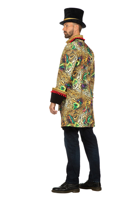 Wilbers & Wilbers Luxe Carnavalsjas Luipaard Zwart Heren