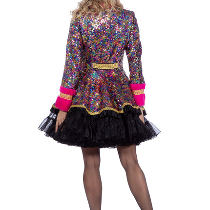 Wilbers & Wilbers Luxe carnavalsjas pailletten multicolour