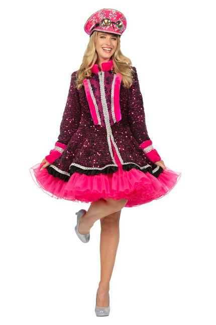 Wilbers & Wilbers Luxe Carnavalsjas Pailletten Roze Dames