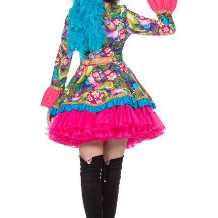 Wilbers & Wilbers Luxe carnavalsjas Roze Bloem Dames