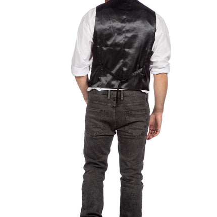 Wilbers & Wilbers Luxe Gilet Pailletten Zilver Heren