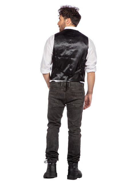 Wilbers & Wilbers Luxe Gilet Pailletten Zwart Heren