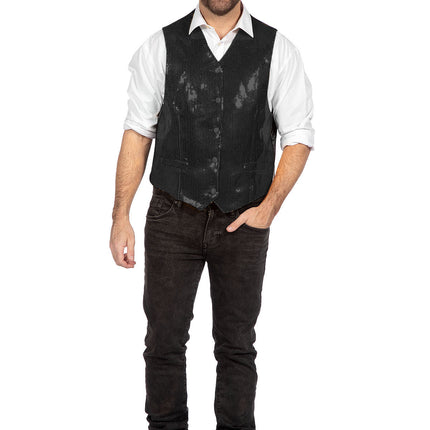 Wilbers & Wilbers Luxe Gilet Pailletten Zwart Heren