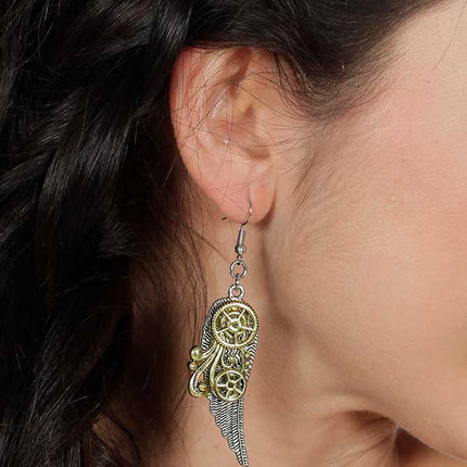 Wilbers & Wilbers Oorbellen Vleugels Steampunk