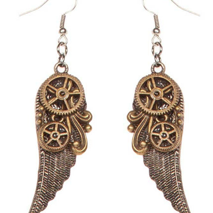 Wilbers & Wilbers Oorbellen Vleugels Steampunk